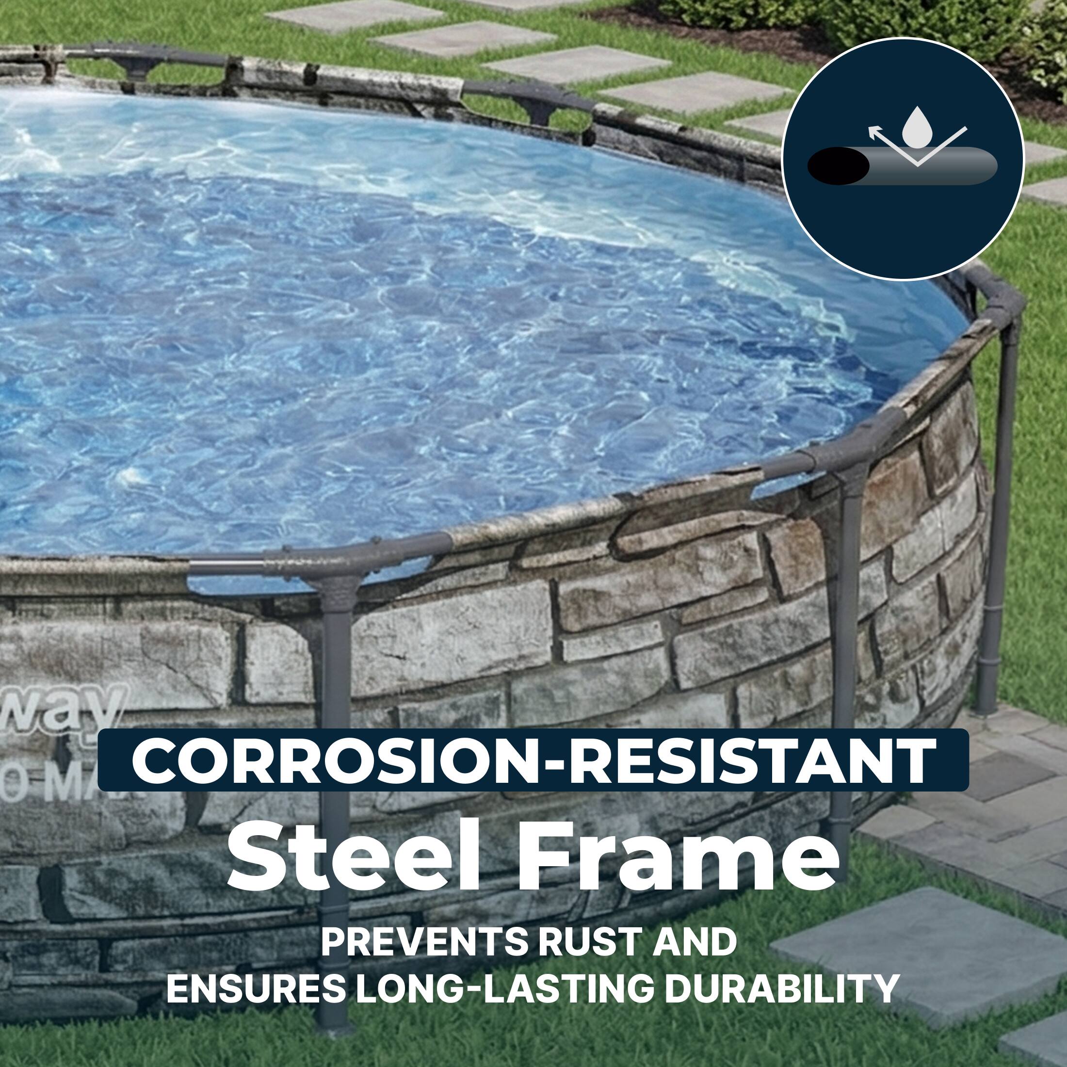 CORROSION-RESISTANT Steel Frame  
PREVENTS RUST AND ENSURES LONG-LASTING DURABILITY