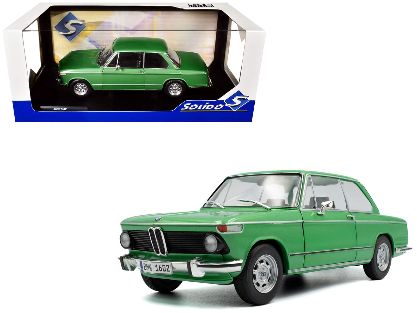 1971 BMW 1602 Taiga Green Metallic 1/18 Diecast Model Car by Solido price history on PriceWatchPro