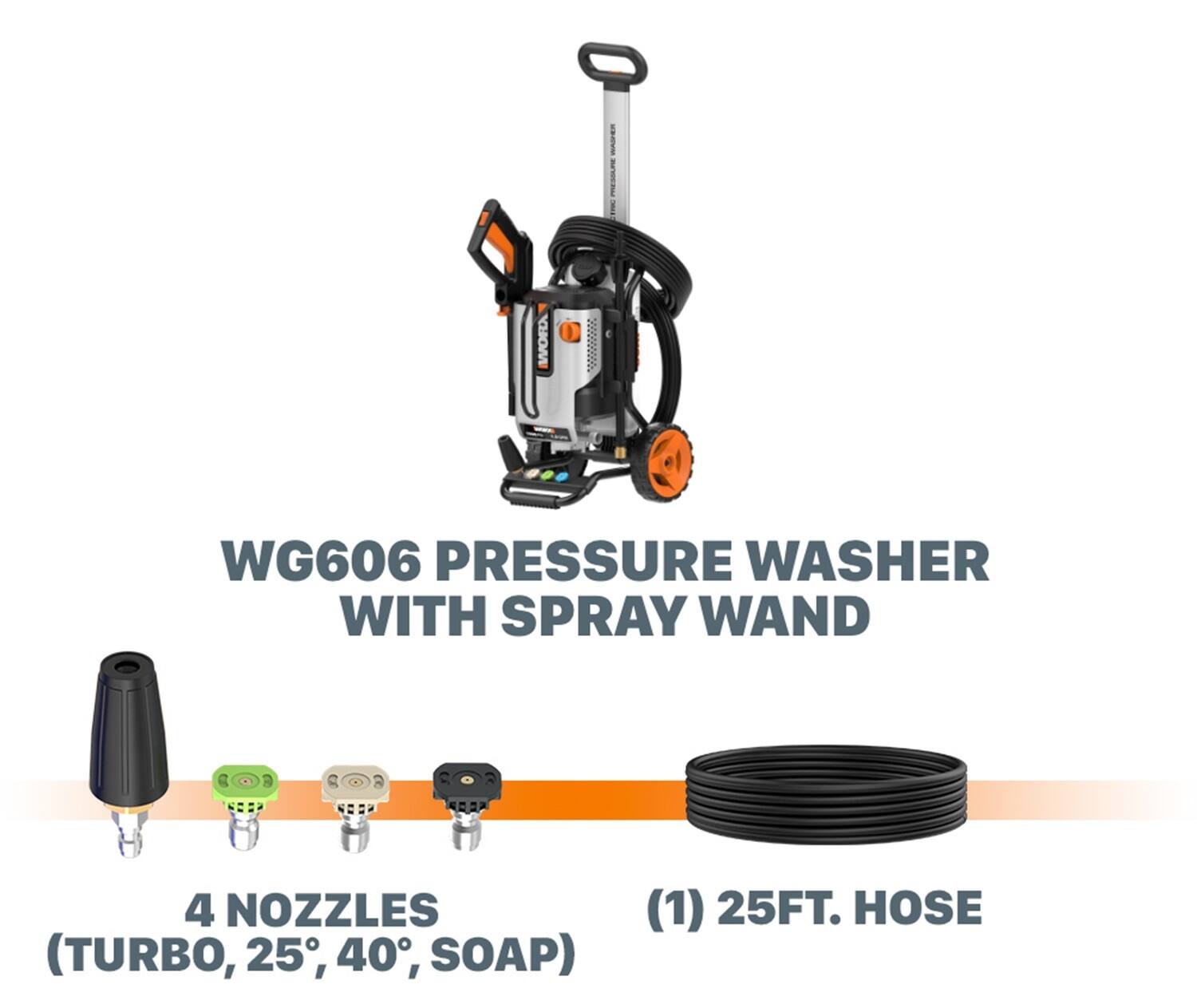 Alt View 16. WORX - Electric Pressure Washer up to 1900 PSI - Black.