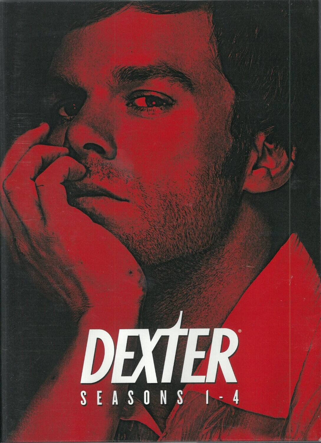 Front. Dexter: Seasons 1 - 4   - DVD.