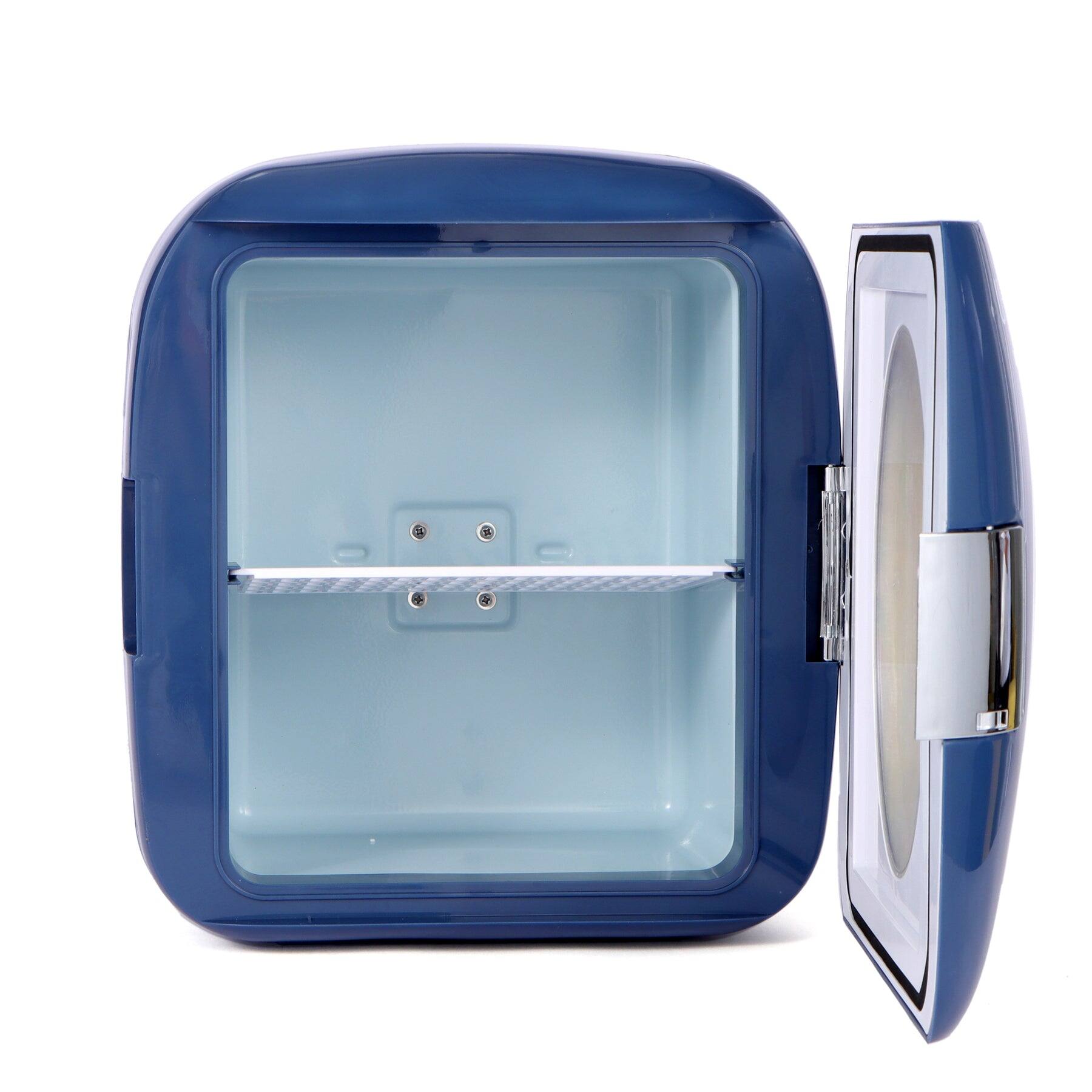 Angle. Uber Appliance - Uber Chill XL 12 Can Mini Fridge - BLUE.