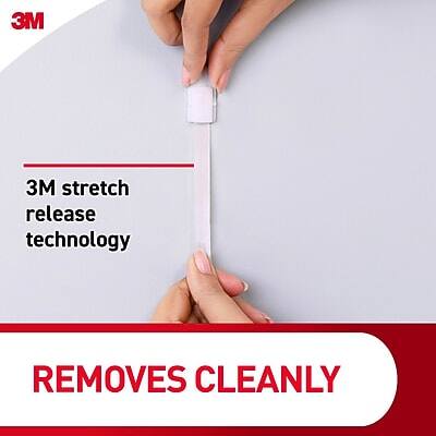 3M stretch release technology  
REMOVES CLEANLY