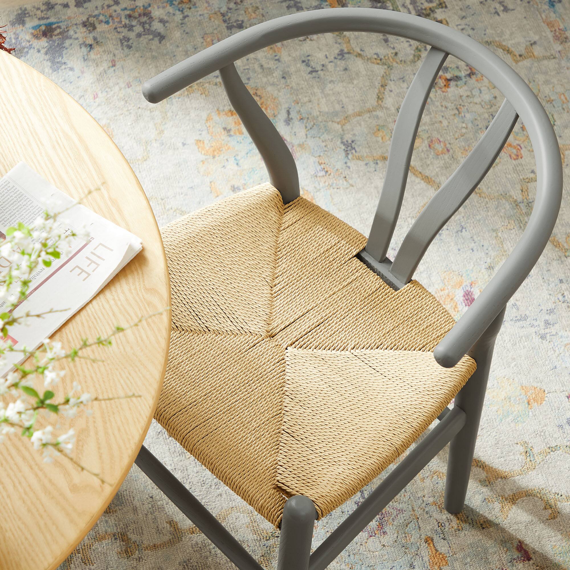 Alt View 5. Modway - Amish 29" Wood Dining Chair by Modway - Gray.