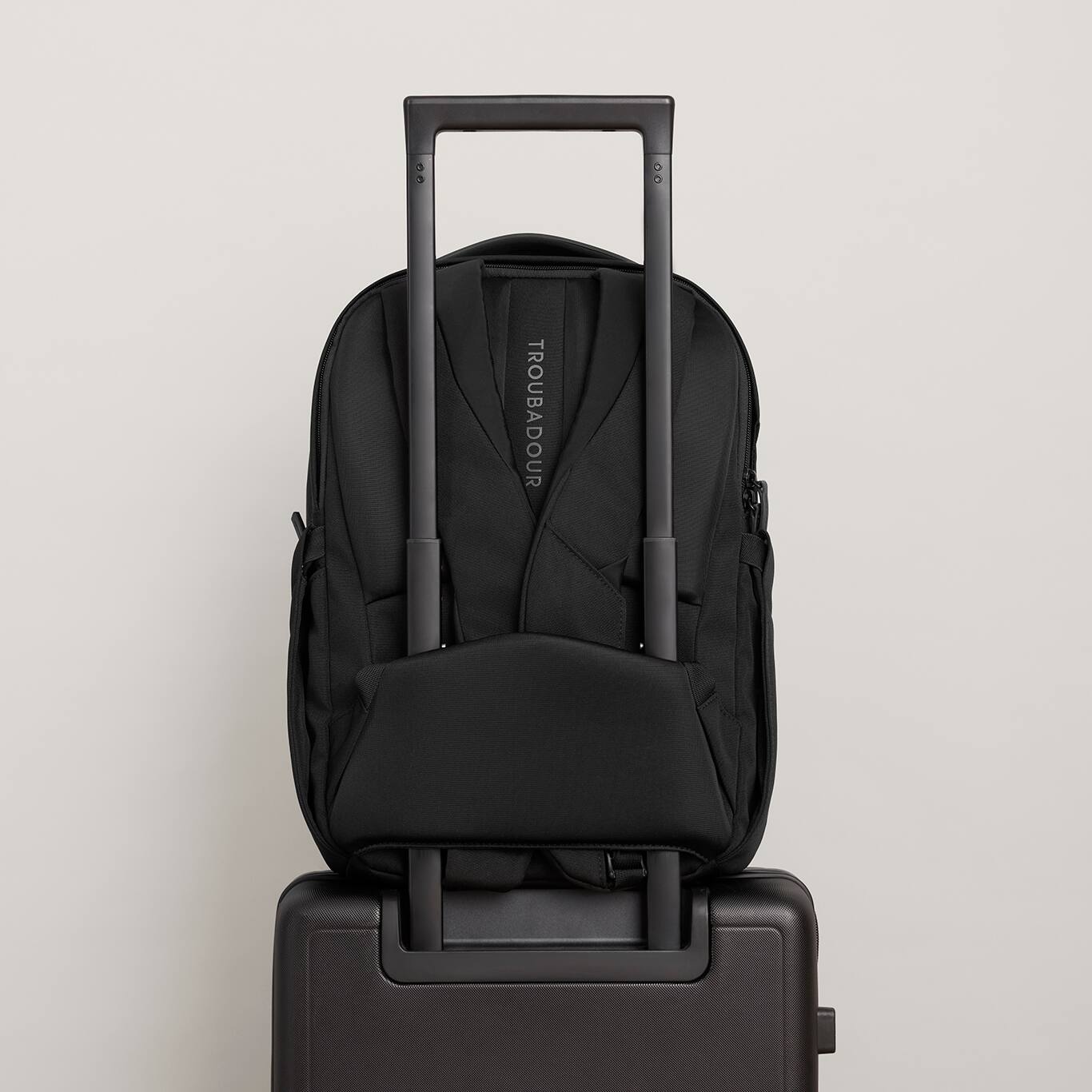 Alt View 4. Troubadour - Apex Compact Laptop Backpack 4.0 - Black.
