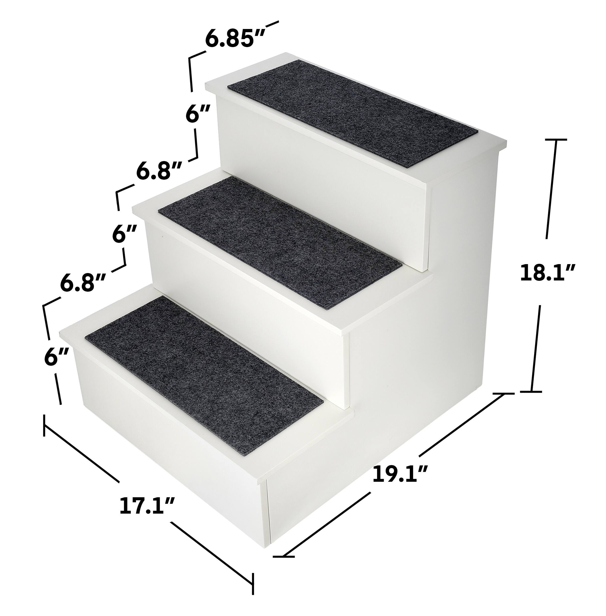 6.85", 6", 6.8", 6", 6.8", 18.1", 17.1", 19.1"