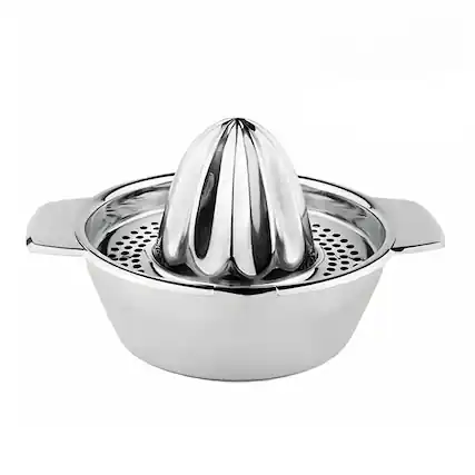 Front. Kitcheniva - Stainless Steel Manual Citrus Juicer Squeezer - Silver.