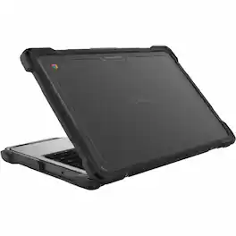 Gumdrop - SlimTech Chromebook Case - For Dell Chromebook - Textured Grip - Drop Resistant, Bump Resistant - Transparent