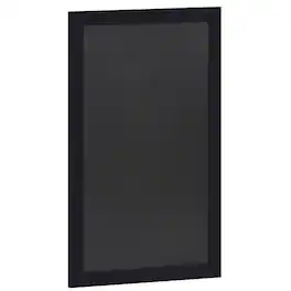 Emma + Oliver - Burke Framed Decorative Wall Hanging Chalkboard with Magnetic Surface and Eraser for Weddings, Parties, Showers and More - Black