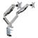 Angle. Office Star Products - Double Monitor Arm 17"-30" - Silver.