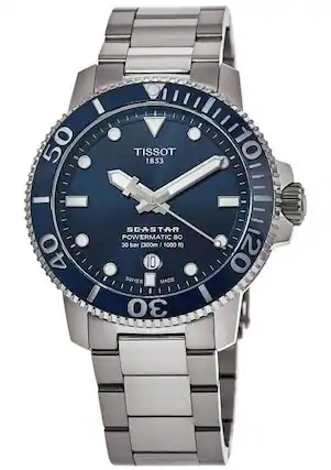TISSOT 1853
SEASTAR
POWERMATIC 80
30 bar (300m / 1000 ft)
SWISS MADE