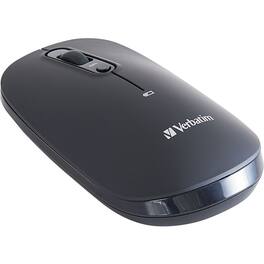 Verbatim - Multi-Device Wireless Rechargeable Optical Mouse - Optical - Wireless - Bluetooth/Radio Frequency - Wireless - Black