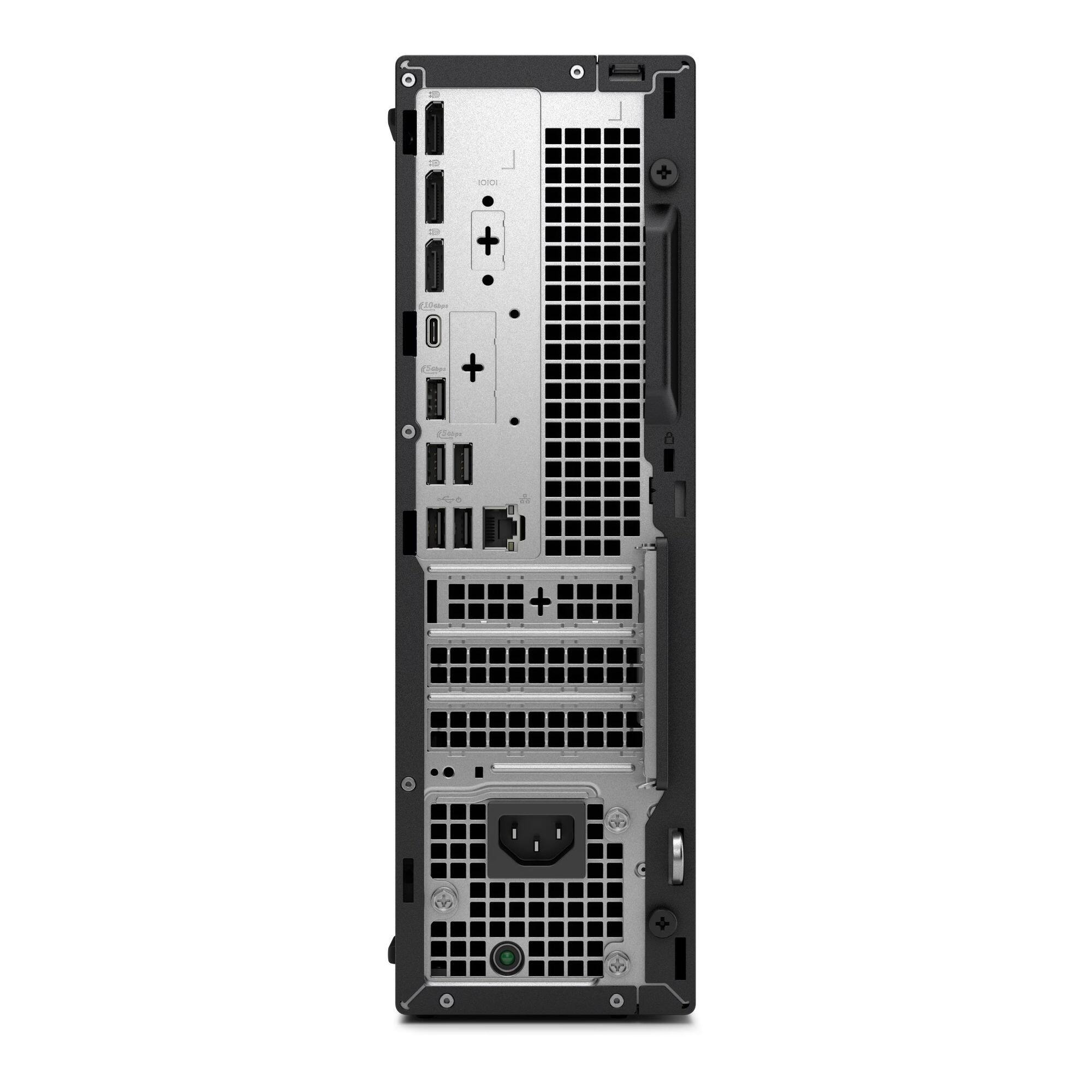 Angle. Dell - Dell Pro QCS1250 Desktop Computer - Intel Core Ultra 5 235 - 16 GB - 512 GB SSD - Slim PC - Standard Black - Intel Chip - Standard Black.