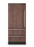 Viking - 36"W. VEIL Integrated Bottom Freezer - Custom Panel Left Hinge - Custom Panel Ready