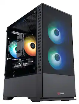 ADVANCED BATTLESTATIONS - ABS Cyclone Aqua Gaming PC - Windows 11 - Intel Core i7-14700F - GeForce RTX 5060 - 32GB DDR5 6400 - 1TB - Black
