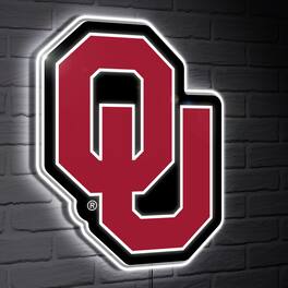 Evergreen Enterprises - Oklahoma Sooners LED Team Logo Shaped Lighted Wall Sign - Multicolor