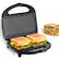 Front. OSTBA - Sandwich & Waffle Maker, Belgian Waffle Iron, Non-Stick Plates, Indicator Lights, Cool-Touch Handle, Easy Cleaning - Black.