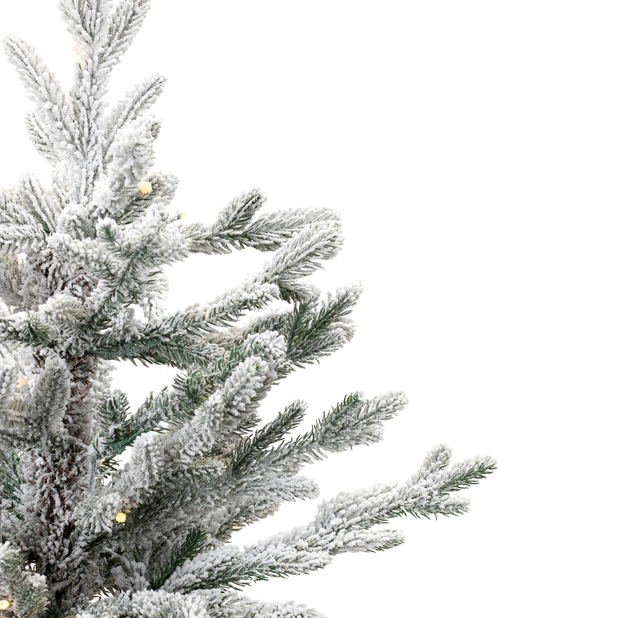 Alt View 3. Northlight - Real Touch™ Pre-Lit B/O Tamarack Pine Artificial Christmas Tree with Burlap - 2' Warm White LED - Green.