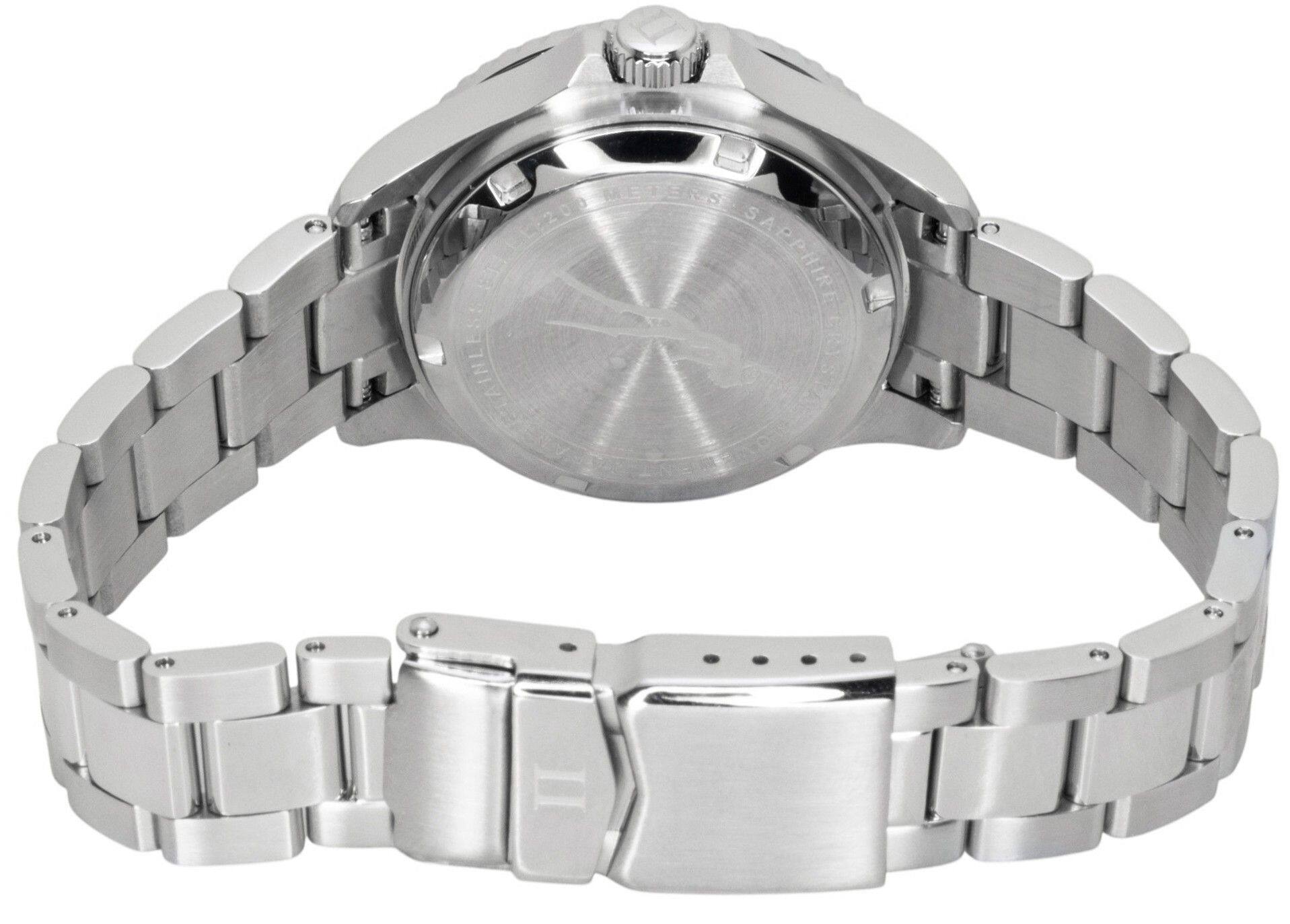 Back. RATIO - FreeDiver Sapphire Stainless Steel Salmon Dial Automatic RTFL832 200M Women's Watch - Salmon.