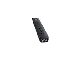 Belkin - BV107030-04-BLK 4 ft 7 Outlets Surge Suppressor with Telephone Protection - Black