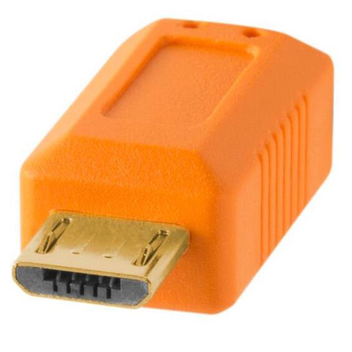Alt View 2. Tether Tools - Tether Tools TetherPro 15' USB 2.0 A Male to Micro-B 5 Pin Cable, Orange.