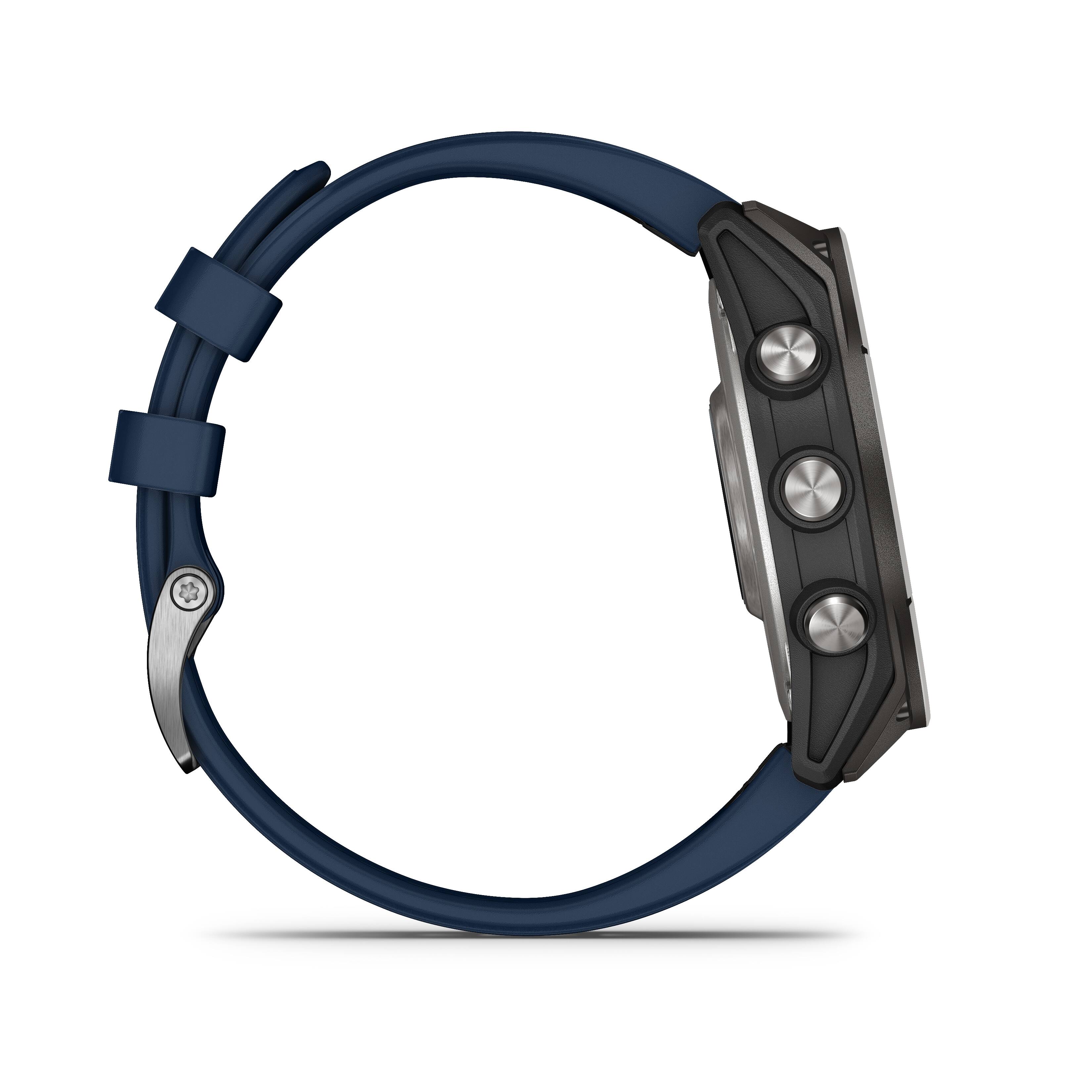 Alt View 6. Garmin - quatix 8 AMOLED Marine GPS Smartwatch 47mm Fiber-reinforced polymer - Titanium.