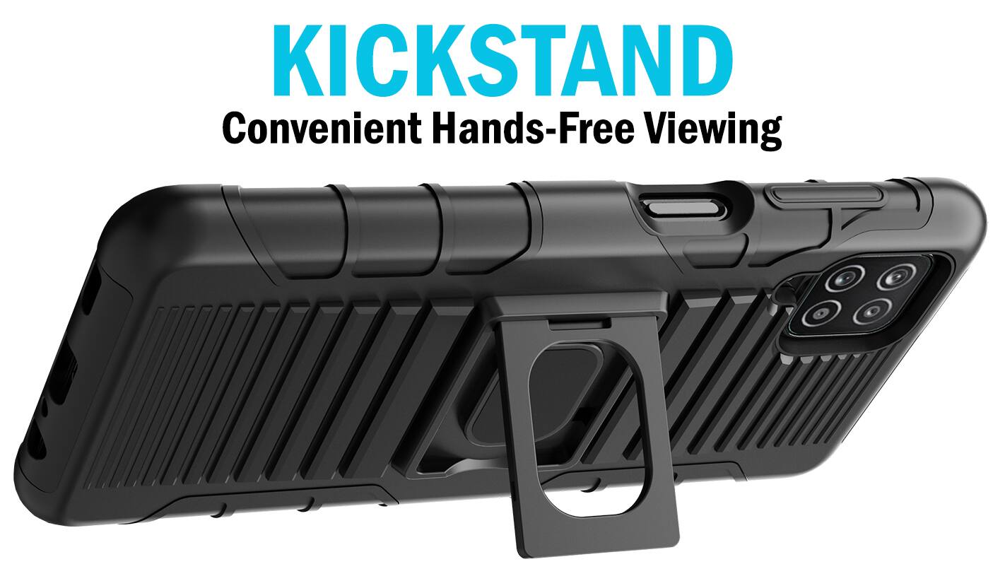 KICKSTAND  
Convenient Hands-Free Viewing
