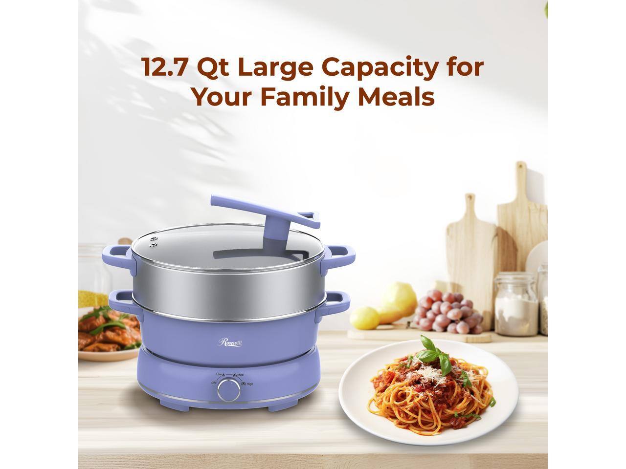 12.7 Qt Large Capacity for Your Family Meals
