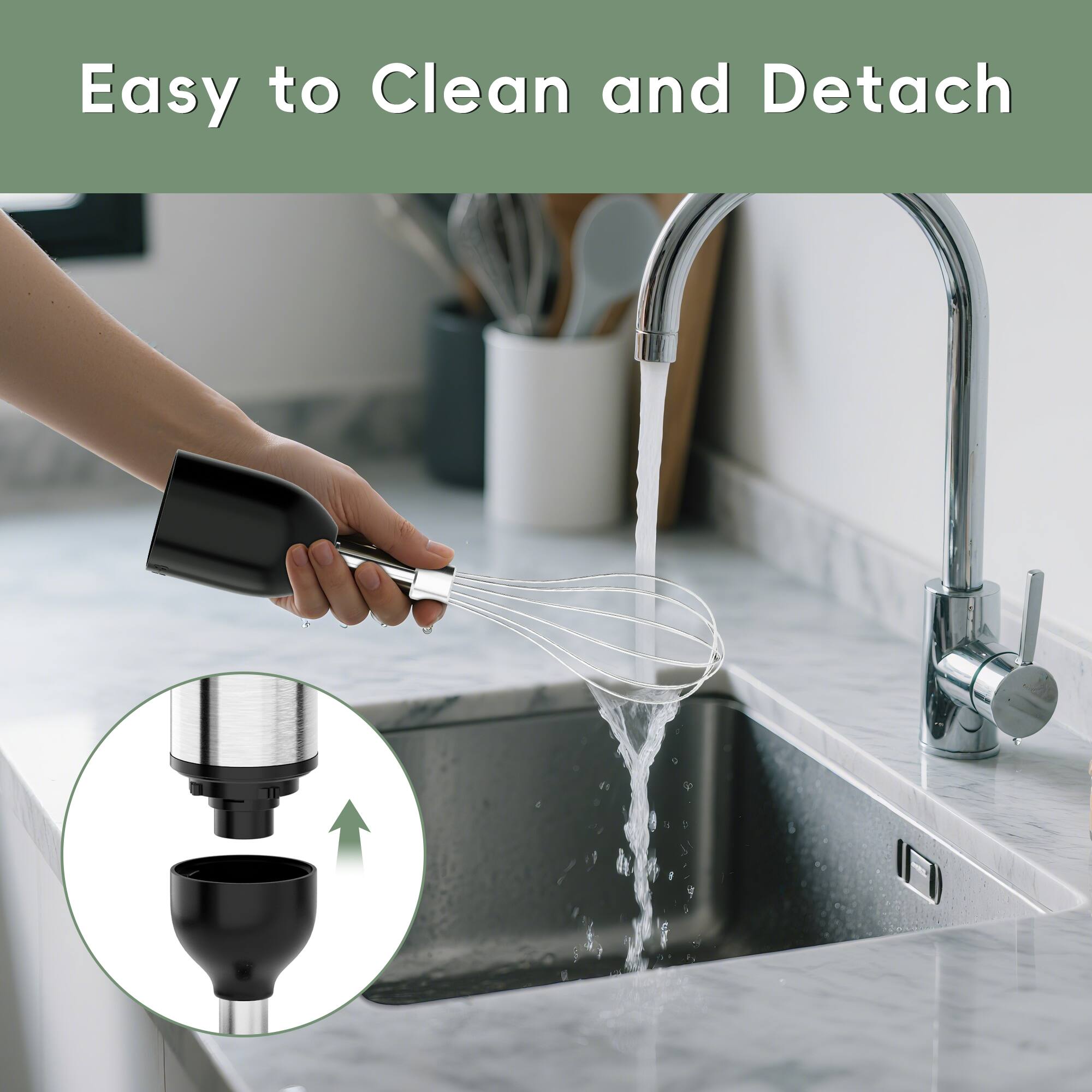 Easy to Clean and Detach