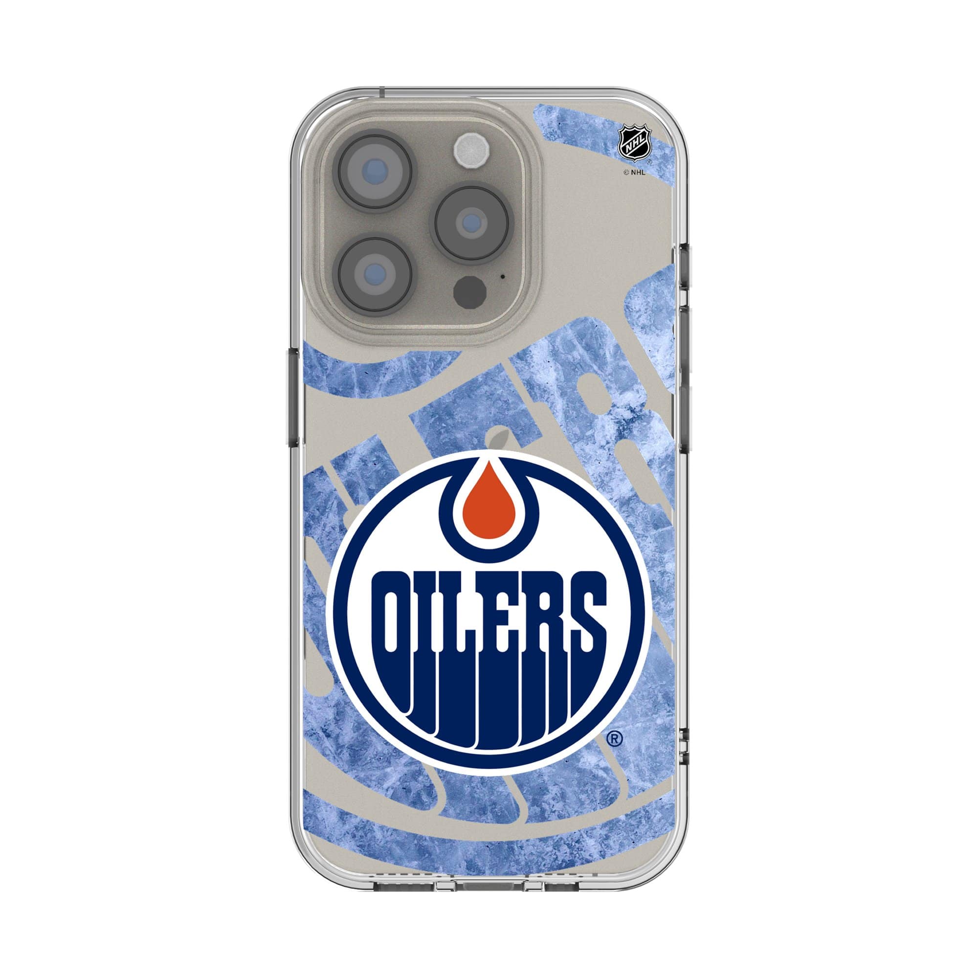 Keyscaper - NHL - Edmonton Oilers iPhone Clear Ice Case - 16 Plus - Multicolor
