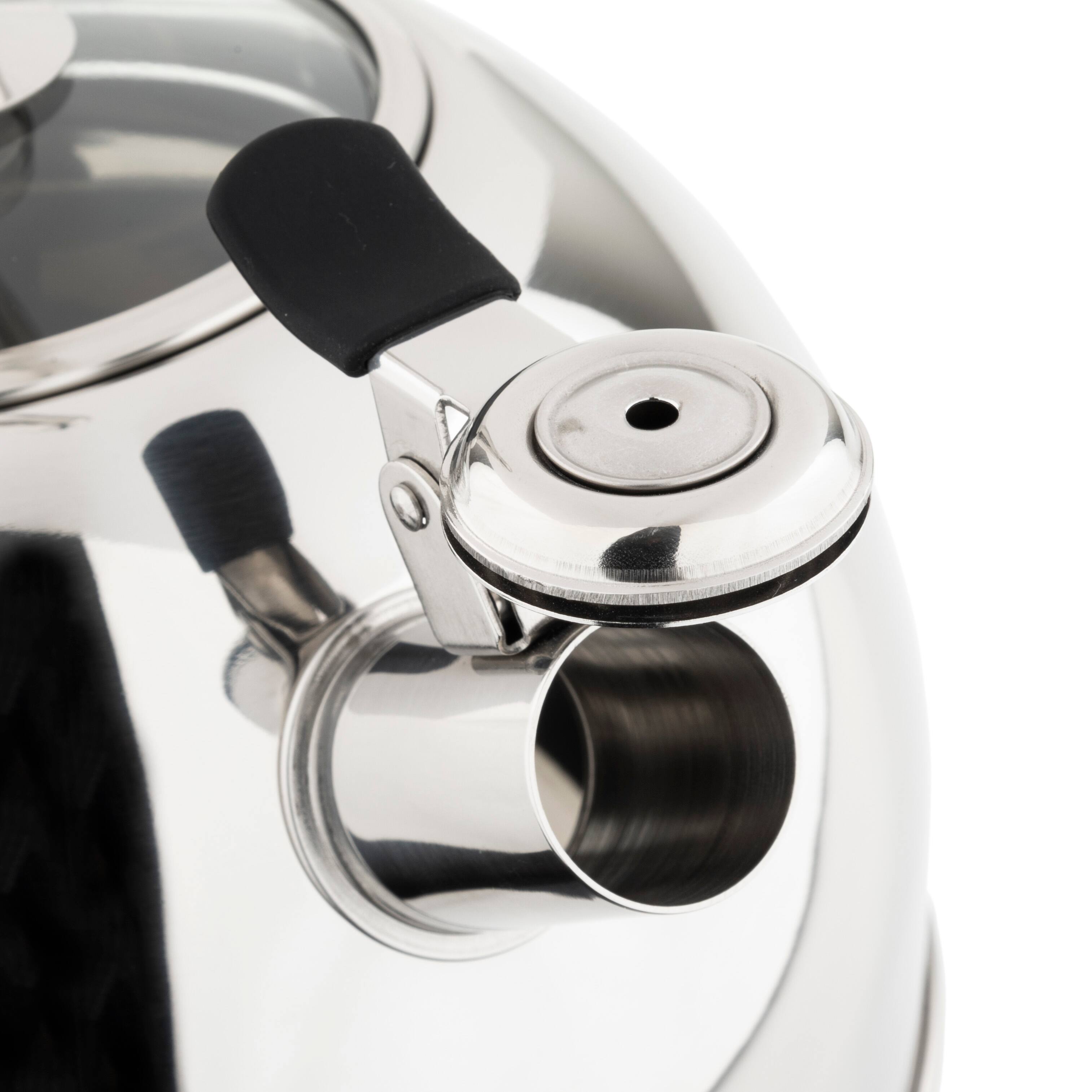 Alt View 12. Viking - Viking 2.6 Quart Whistling Tea Kettle with 3-Ply Base - Stainless Steel.