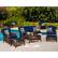 Alt View 23. Hanover - Strathmere 6-Piece Rectangular Patio Set - Navy Blue / Navy Kaleidoscope.