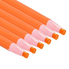 Unique Bargains - 6pcs Grease Pencil, Peel Off Wax Pencil for Labeling Glass, Paper, Vinyl & More - Orange