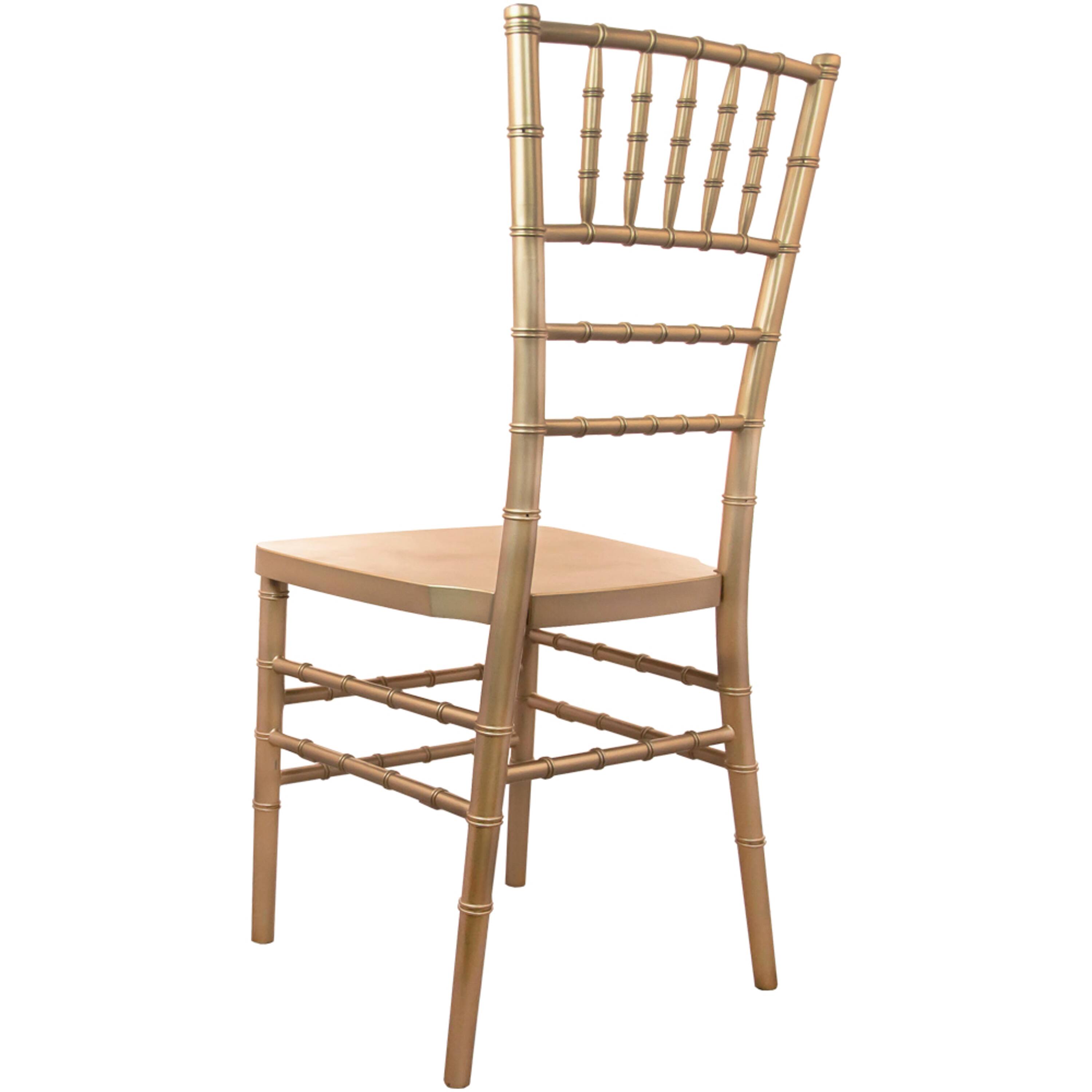 Alt View 1. Emma + Oliver - Resin Chiavari Chair - Gold.