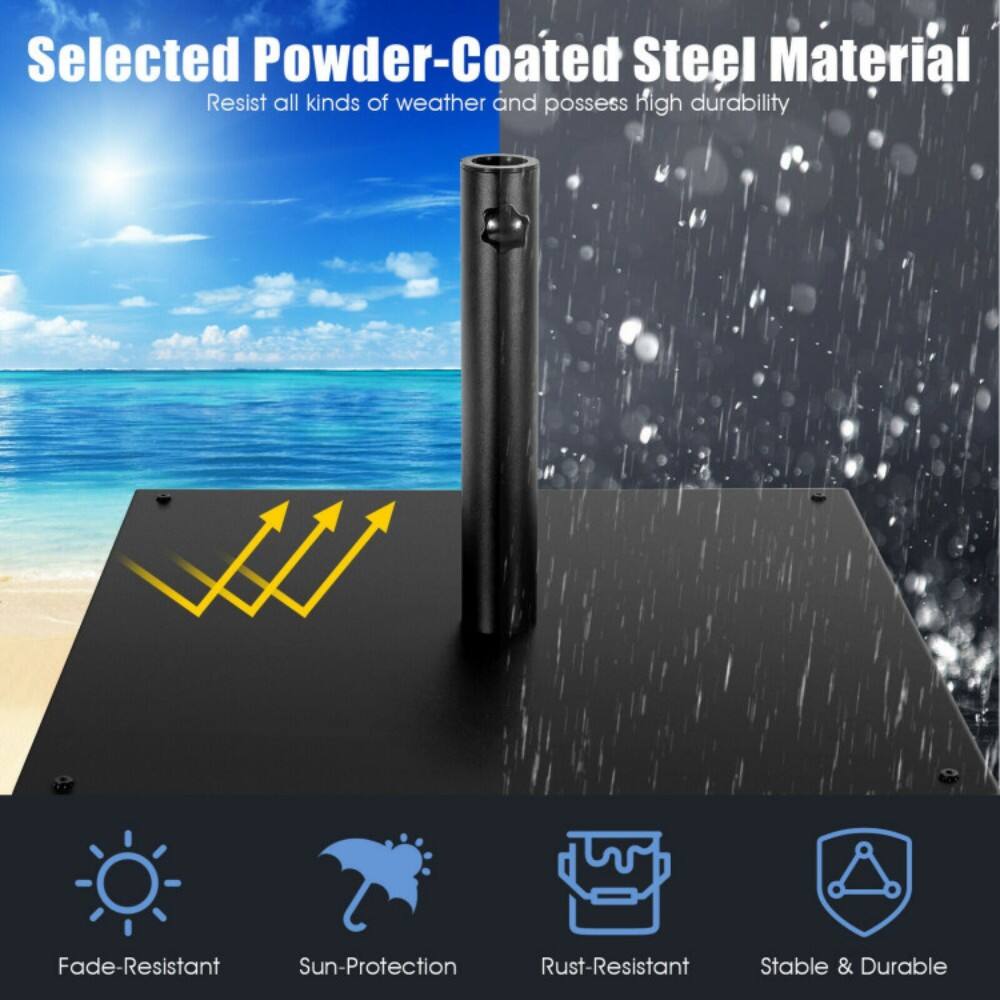 Selected Powder-Coated Steel Material  
Resist all kinds of weather and possess high durability  

Fade-Resistant  
Sun-Protection  
Rust-Resistant  
Stable & Durable