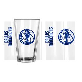 Logo Brands - Dallas Mavericks 16oz. Team Wordmark Game Day Pint Glass - Multicolor