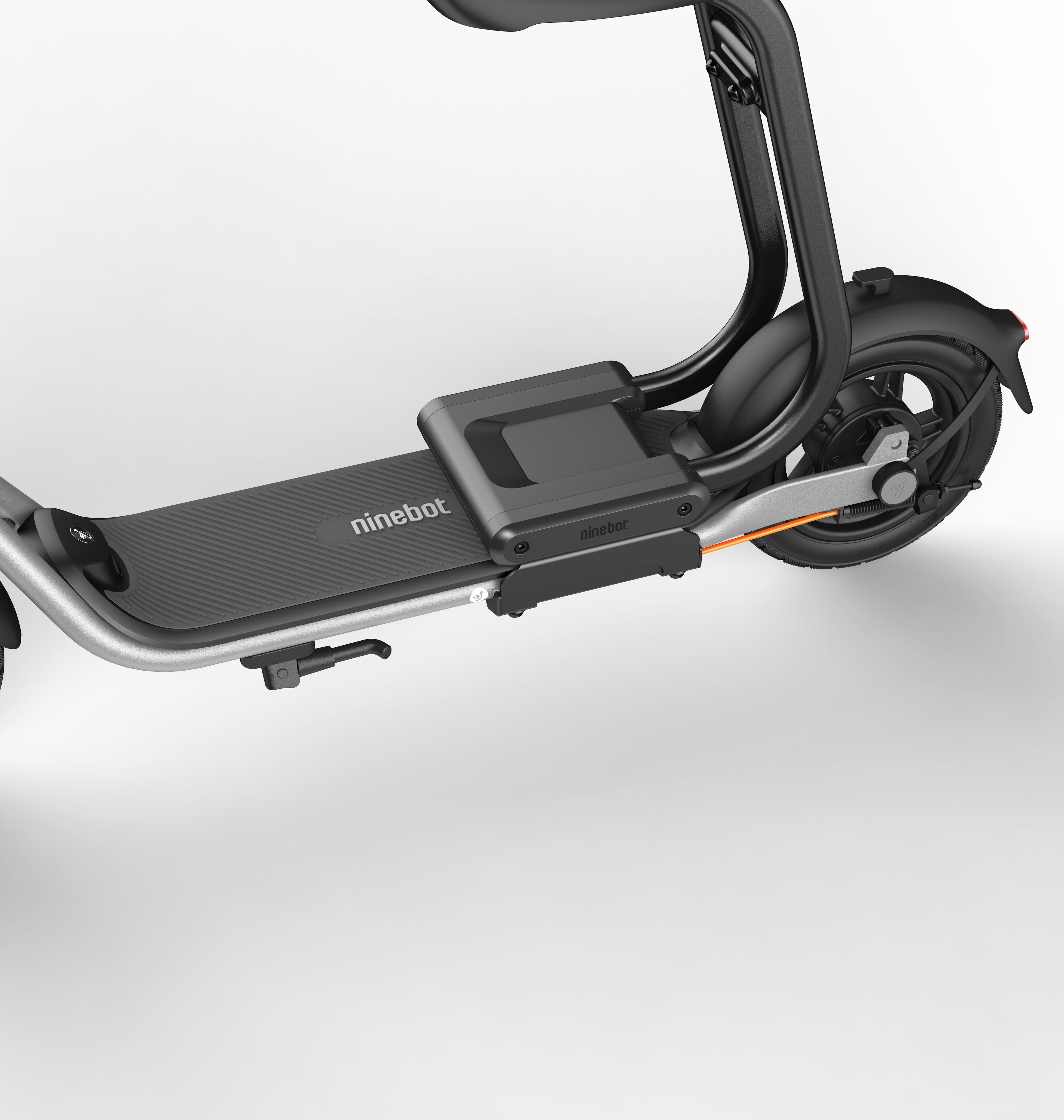 Alt View Zoom 14. Segway - Ninebot D40X Electric Kick Scooter plus Seat w/23.6 mi Max Operating Range & 18.6 mph Max Speed - Gray.