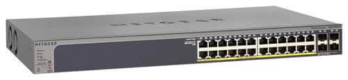 Front. NETGEAR - ProSafe 24-Port 10/100/1000 Gigabit Ethernet Switch - Blue.
