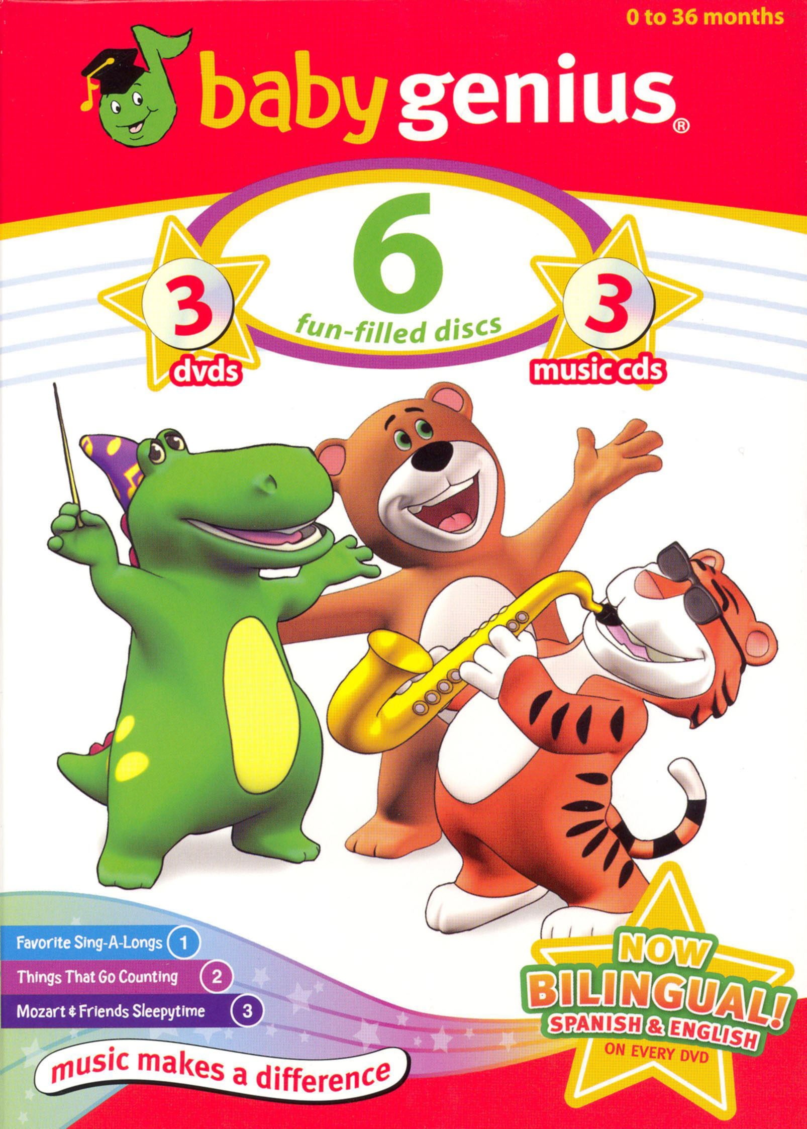 Best Buy: Baby Genius 3-Pack: Favorite Sing-A-Longs/Things That Go Counting/Moz  Art and Friends Sleepytime [DVD]