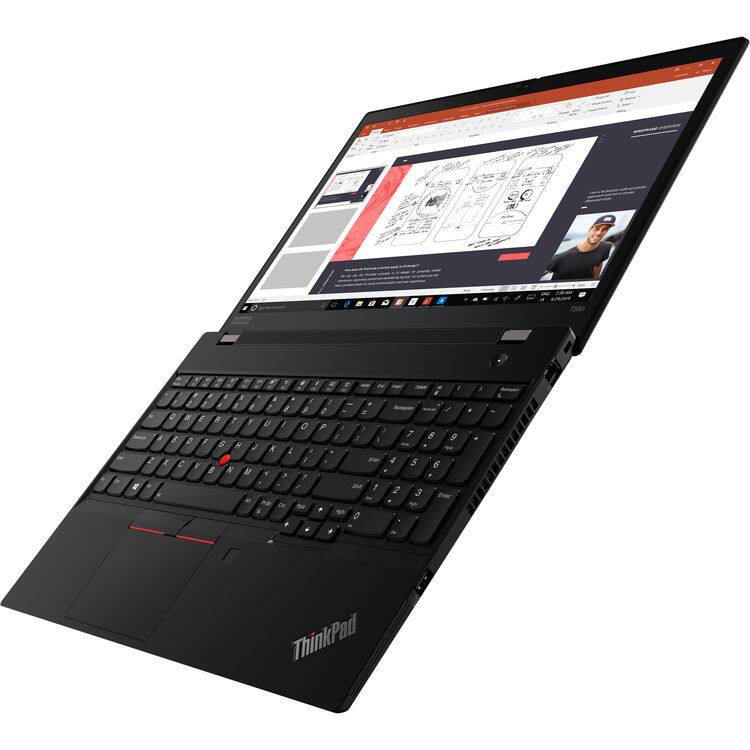 Alt View 4. Lenovo - Thinkpad T590 15.6" FHD IPS Intel Core  i7-8565U 1.8 GHz up to  4.6 GHz 16GB DDR4 1TB SSD Windows 11 Pro Laptop - Black.