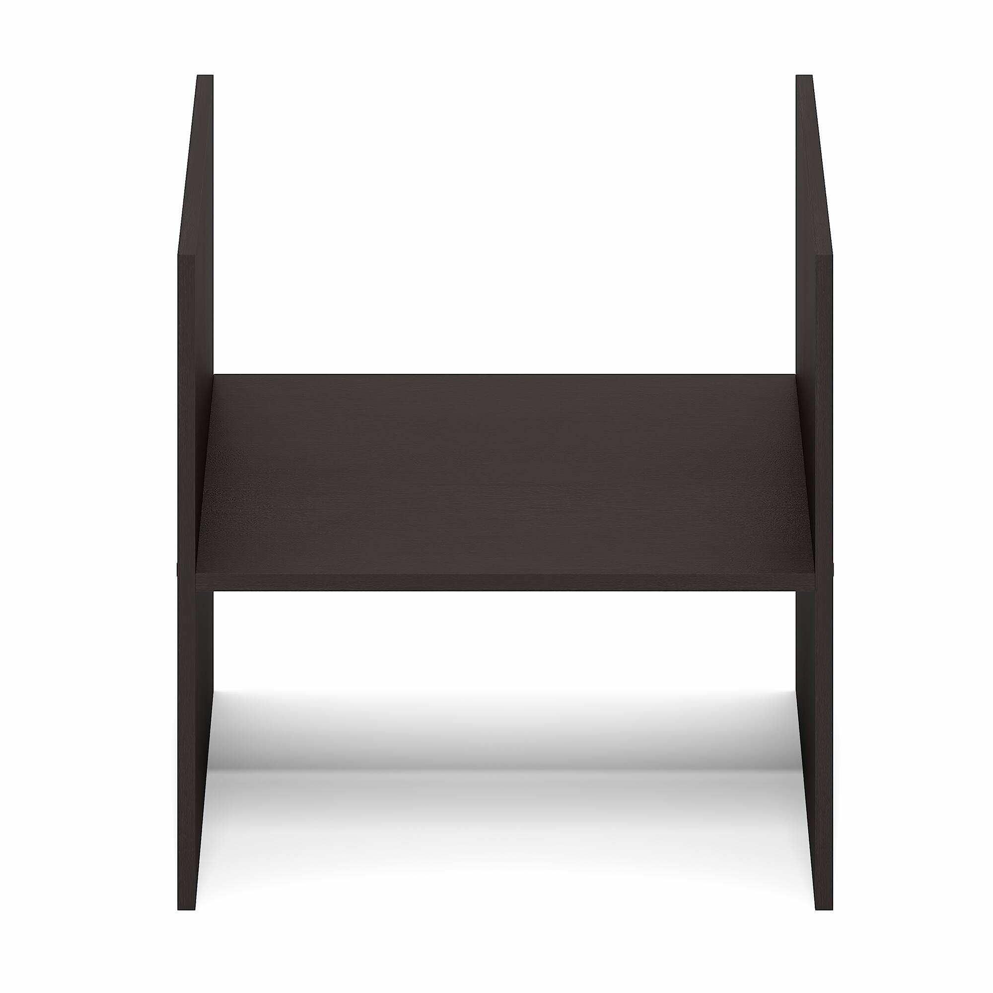 Alt View 6. Furinno - CUBICLE Cube Insert, H-Shelf Cube Organizer Insert, 2-Tier Design, Fits Triple Thick Cubes, for Storage - Black Dark Oak.