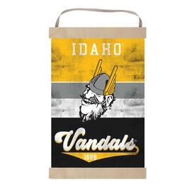 Jardine - Idaho Vandals Reversible Retro Logo Banner Sign - Yellow