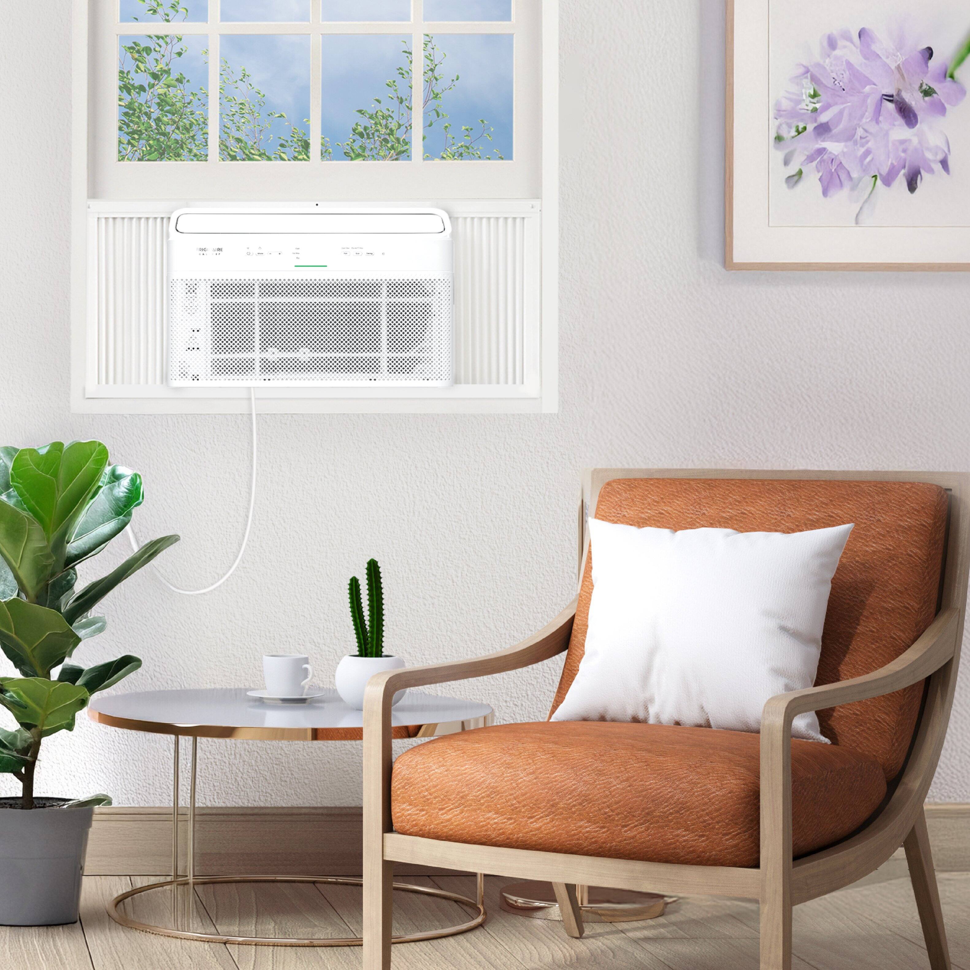 Alt View 4. Frigidaire - Gallery 350 Sq. Ft. 8,000 BTU Smart Inverter Window Air Conditioner with Remote - White.