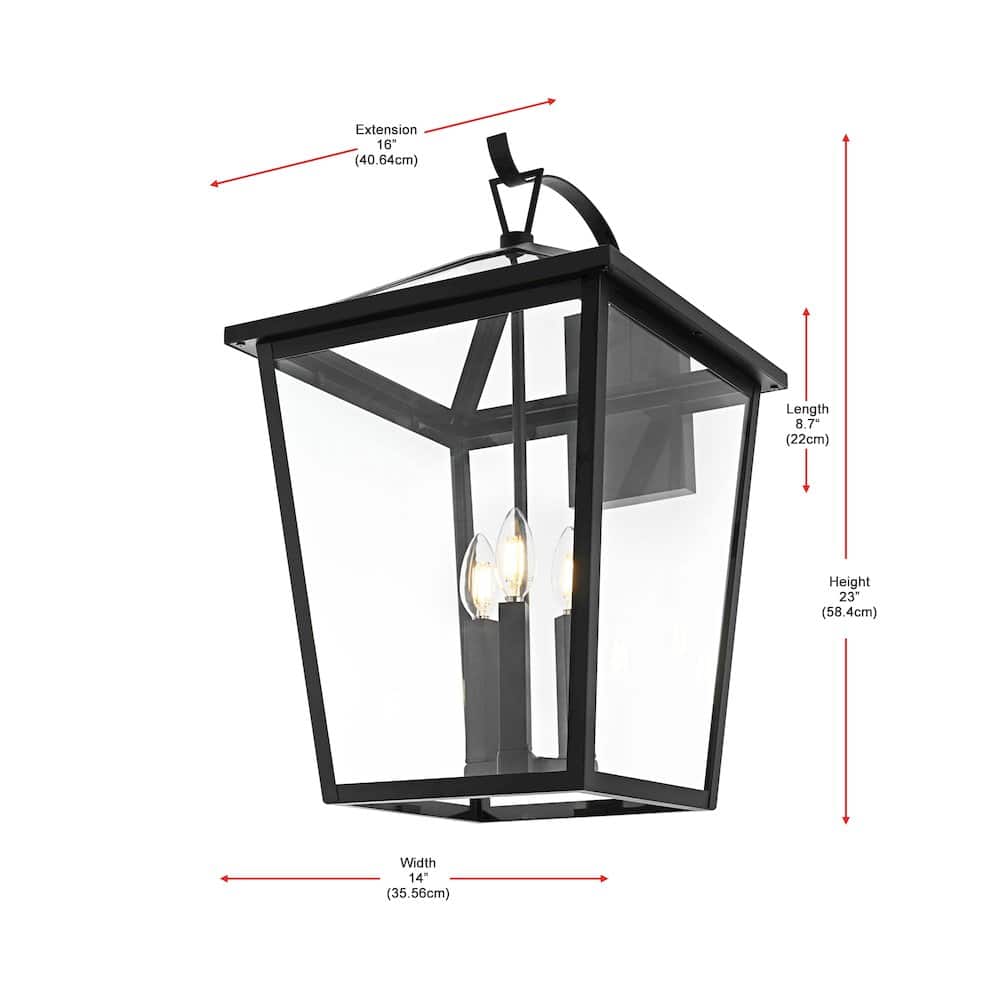 Elegant Lighting - Oxford 7 inch Outdoor Pendant - Black price history on PriceWatchPro
