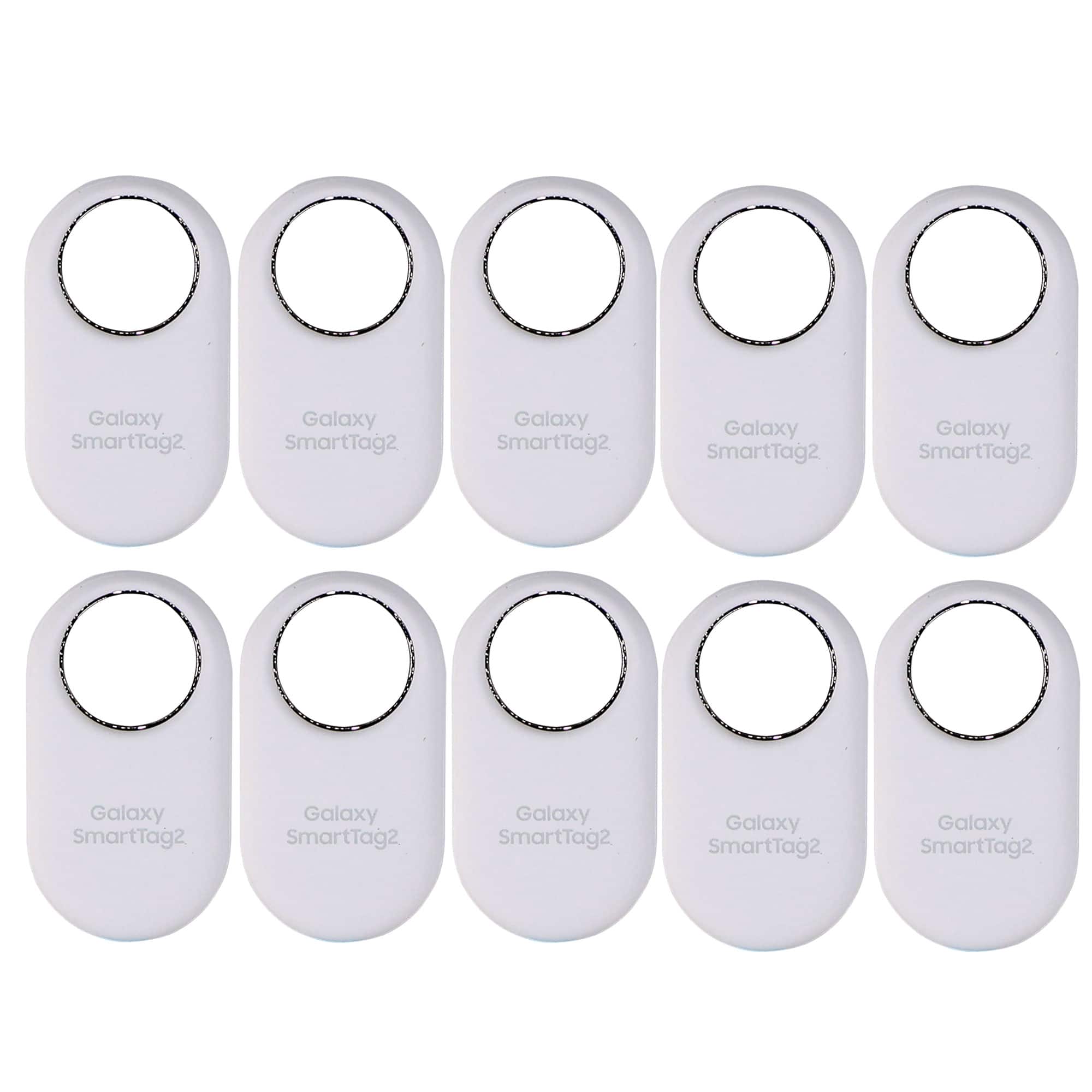 10x Samsung SmartTag2 Bluetooth + UWB, IP67 Water and Dust Resistant - White
