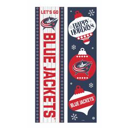 Evergreen Enterprises - Columbus Blue Jackets 47" Double Sided Christmas Leaner Fan Sign - Multicolor