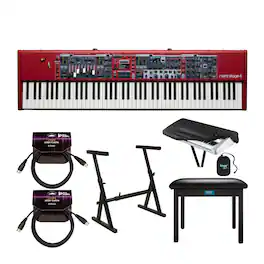 NORD - Stage 4 88 88-Key Keyboard with Stand, Bench, Cables, and Cover