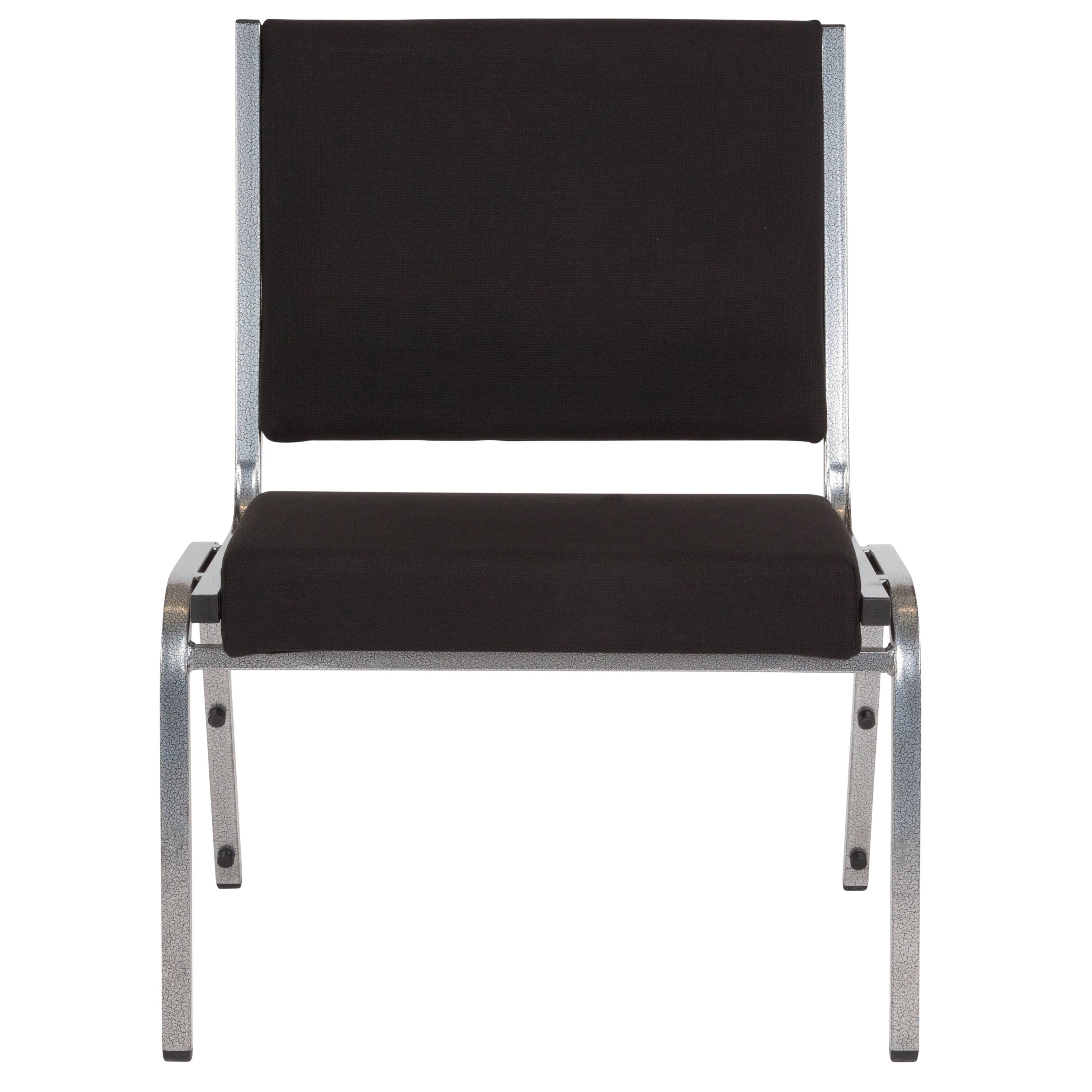Alt View 5. Emma + Oliver - 950 lb. Rated Antimicrobial Bariatric medical Reception Chair - Black Fabric.