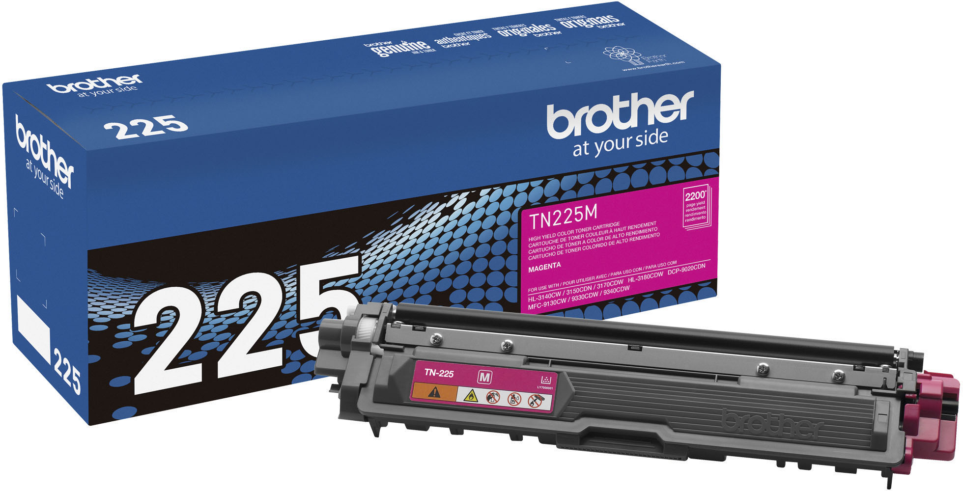 Brother - TN225M High-Yield Toner Cartridge - Magenta