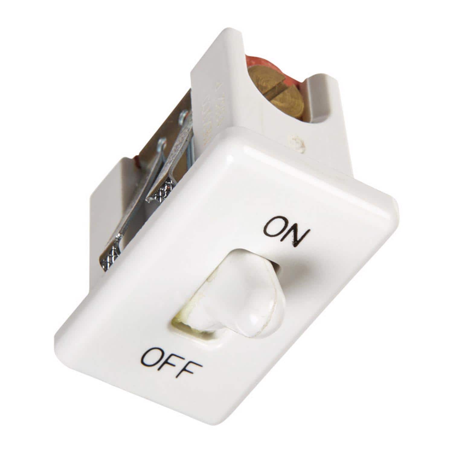 Jandorf - 20 amps Single Pole Snap In Toggle Appliance Switch 1 pk - White