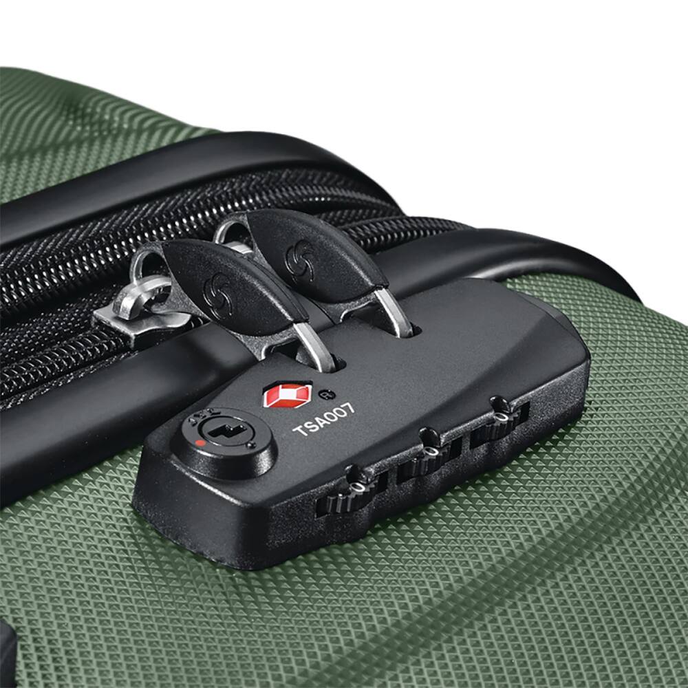 Alt View 4. Samsonite - Omni Hardside Luggage 20" Spinner 68308-2209 - Army Green.